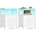 comodini bianco relax con porta usb
