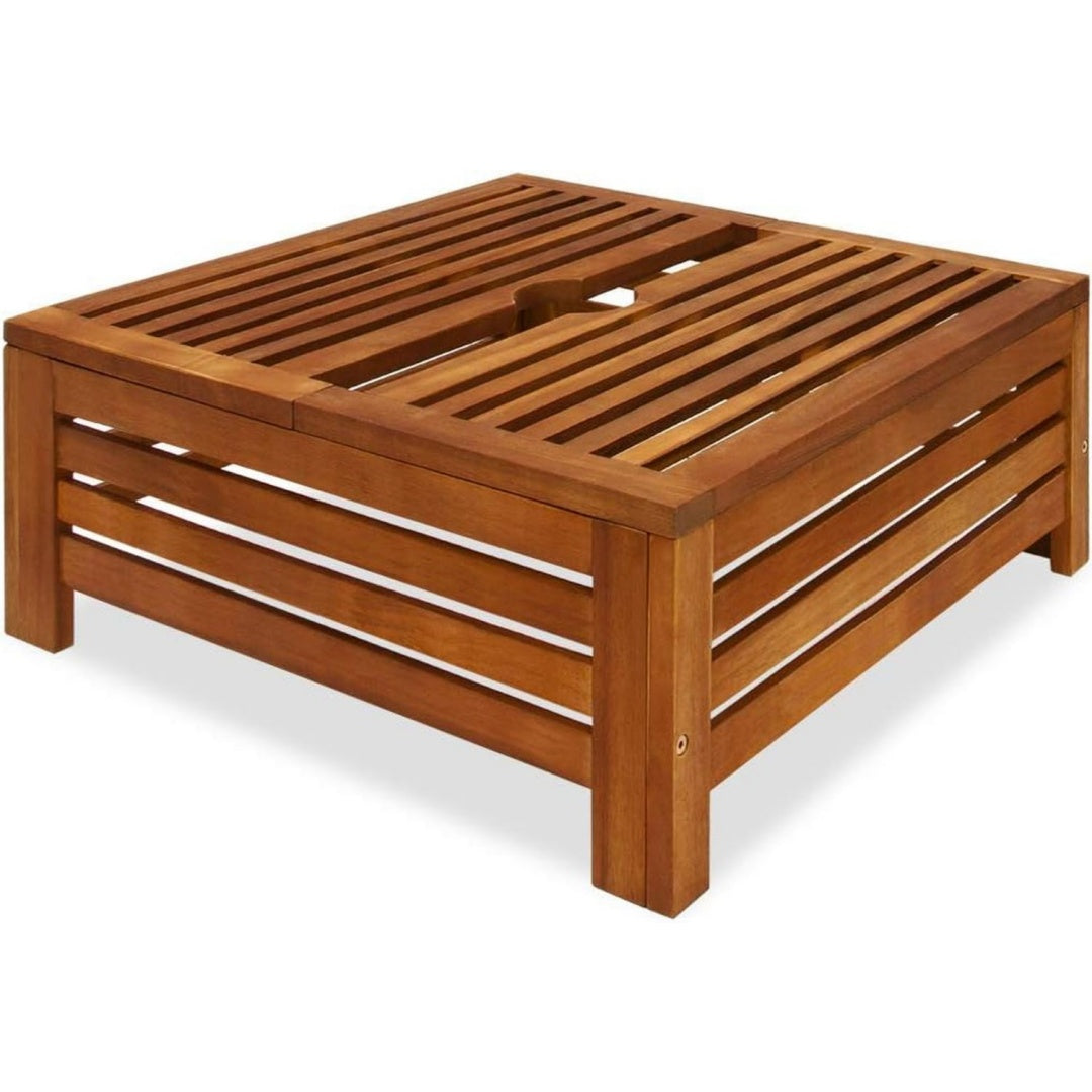 basi e supporti per ombrelloni legno