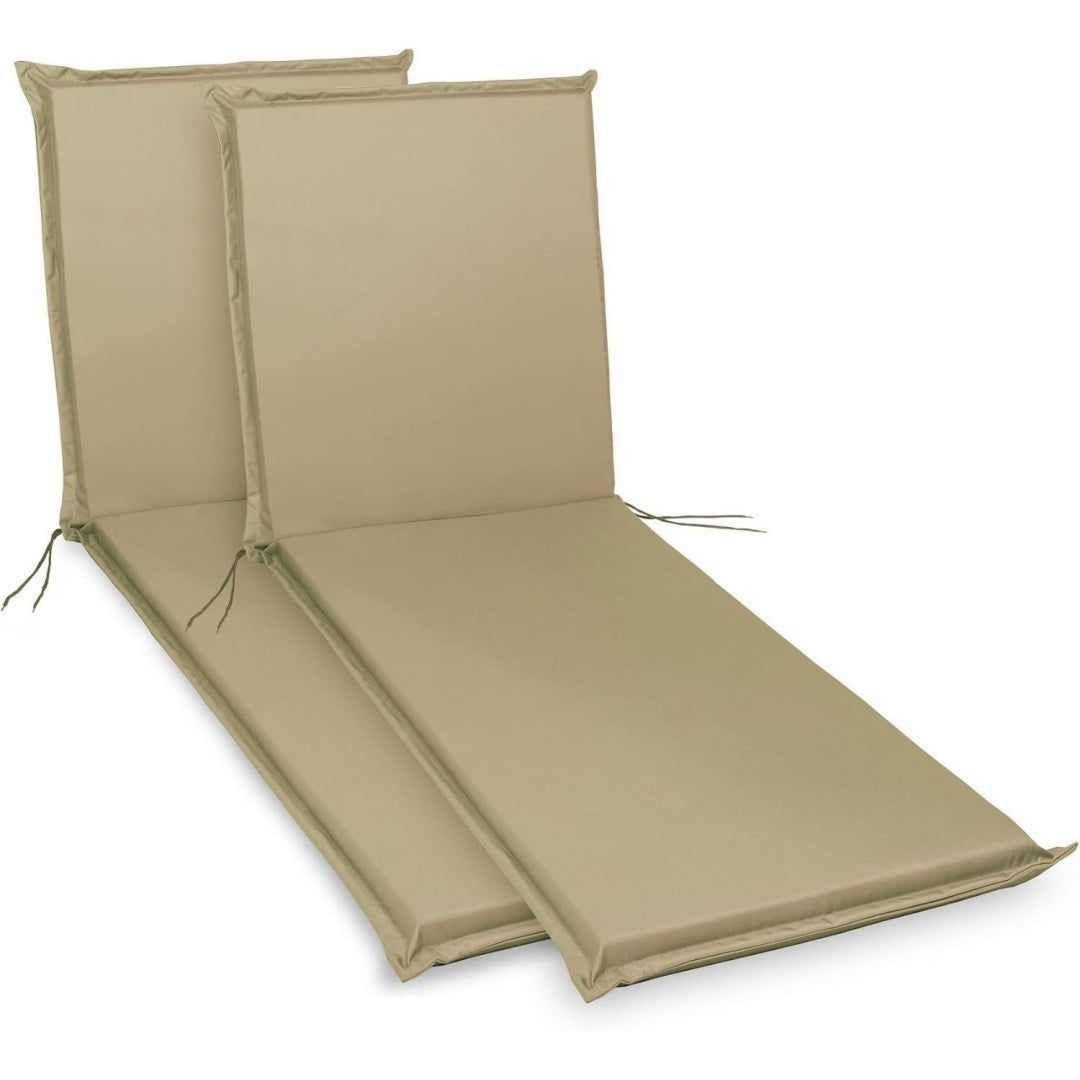 cuscini per sedie da giardino beige resistente con