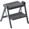 scalette grigio alluminio resistente pieghevole