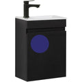 mobiletti con lavabo nero per letto