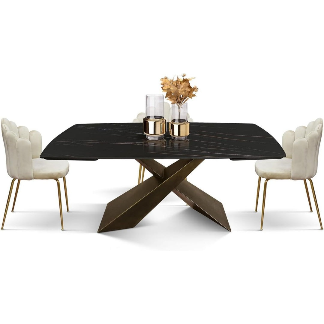 tavoli da sala pranzo nero ceramica per ufficio