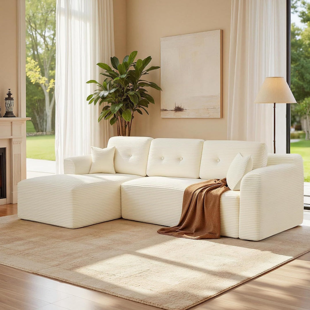 divani bianco velluto relax per letto