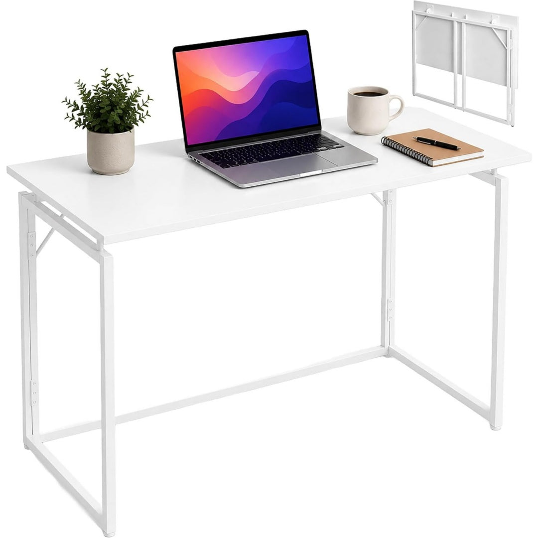 postazioni di lavoro per computer bianco pieghevole