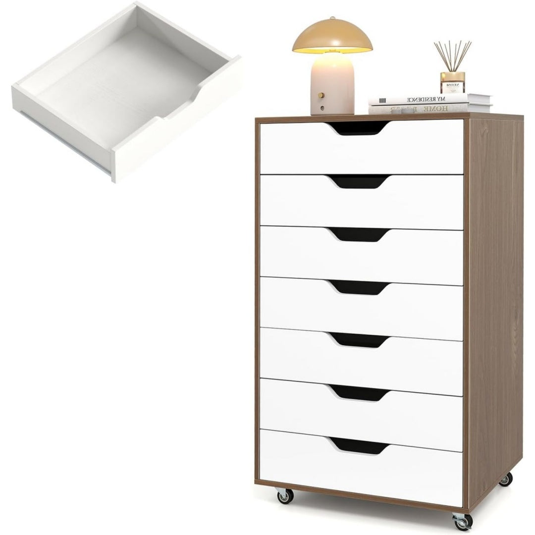 armadi archivio legno con ruote cassetti